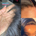 13x6 HD Lace frontal wig - 100% Human Hair - strainght - 180 /220% Density